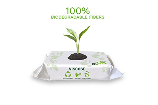 The viscose in our wet wipes is not plastic