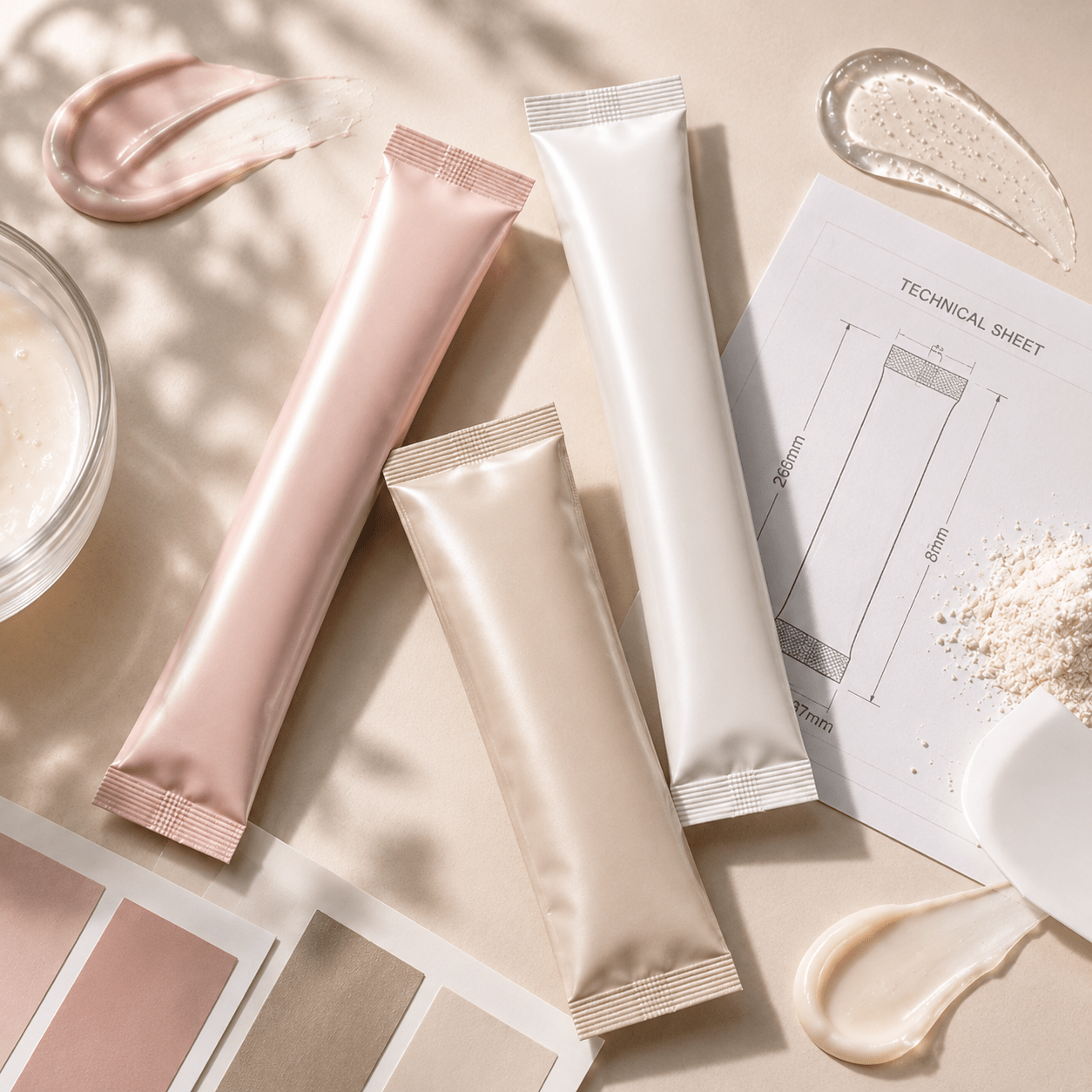 Materiali per packaging flessibile monodose destinato a formule cosmetiche e prodotti specifici